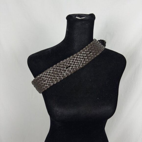 Vintage Gap 100% Leather Lattice Waist Belt - Women’s S - Picture 3 of 5